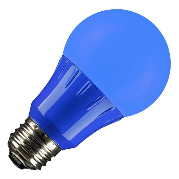 3 watt 120 volt A19 Medium Screw Base Blue LED