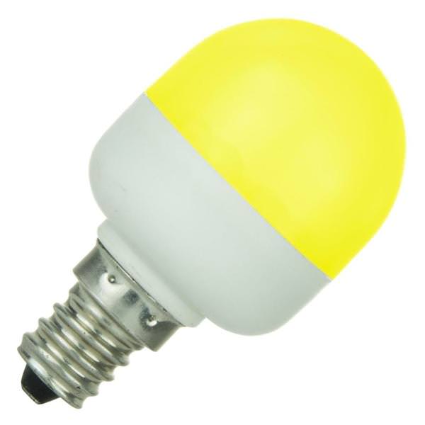 .5 watt 120 volt T10 Indicator Candelabra Screw (E12) Base Yellow LED