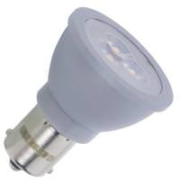 Sunlite 3 watt 12 volt Single Contact Bayonet Base 3000K Natural White #1383 Non-Dimmable LED