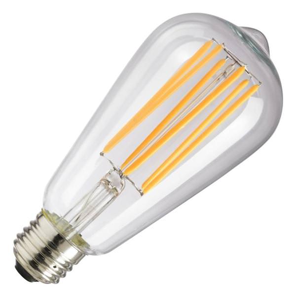 6 watt 120 volt ST19 Medium Screw Base 2200K Warm White Dimmable LED