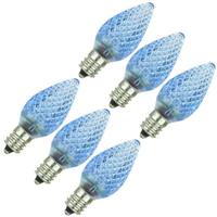View 0.4 watt 120 volt C7 Candelabra Screw Base Blue LED (6 pack)