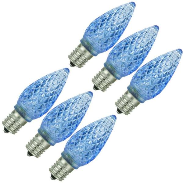 0.4 watt 120 volt C9 Intermediate Screw Base Blue Night Light LED