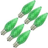 Sunlite 0.4 watt 120 volt C9 Intermediate Screw Base Green LED
