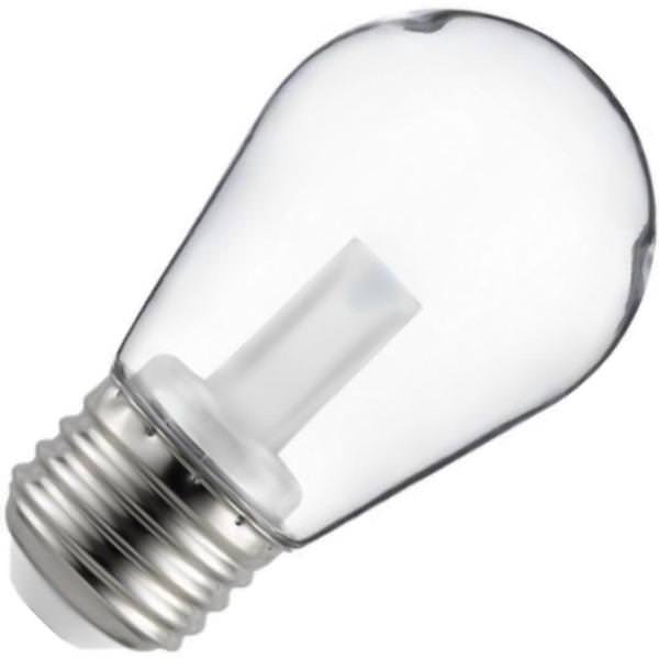 1 watt 120 volt S14 Medium Screw Base 2700K Warm White Clear LED