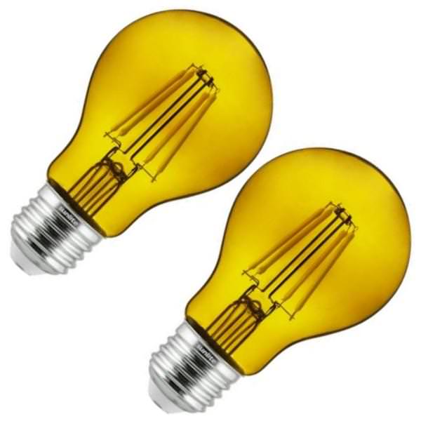 4.5 watt 120 volt A19 Medium Screw Base Yellow Dimmable LED