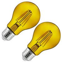 View 4.5 watt 120 volt A19 Medium Screw Base Yellow Dimmable LED
