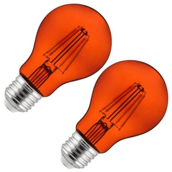 4.5 watt 120 volt A19 Medium Screw Base Orange Dimmable LED