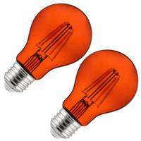 View 4.5 watt 120 volt A19 Medium Screw Base Orange Dimmable LED