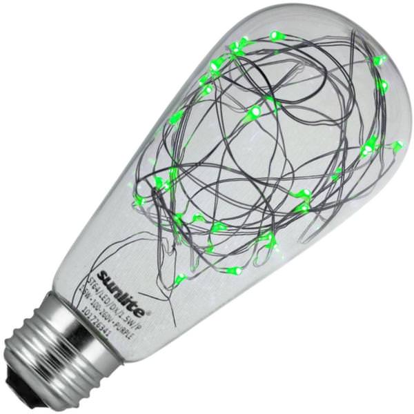 1.5 watt 100-260 volt ST64 Medium Screw Base Micro String Light LED Filament