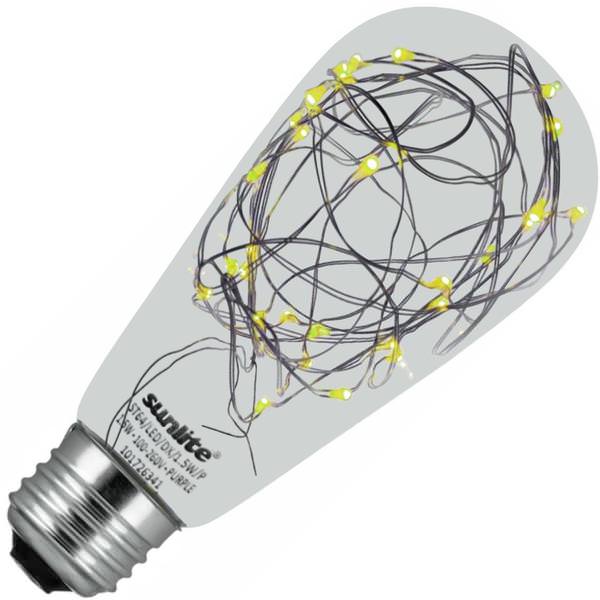 1.5 watt 100-260 volt ST64 Medium Screw Base Micro String Light LED Filament