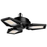 Sunlite 50 watt 120/277 Volt Medium Screw Black 5000K Daylight LED Garage Light