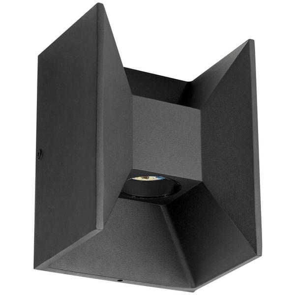 2 Lamp 6 watt 120 volt Matte Black LED Fixture