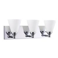 Sunlite 3 Light 60 watt 120 volt Brushed Nickel LED Wall Sconce