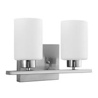 Sunlite 2 Light 60 watt 120 volt Brushed Nickel LED Wall Sconce