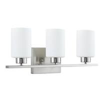 Sunlite 3 Light 60 watt 120 volt Brushed Nickel LED Wall Sconce