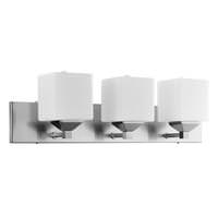 Sunlite 3 Light 60 watt 120 volt Brushed Nickel LED Wall Sconce