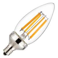 Sunlite 8.8 watt 120 volt B11 Candelabra Screw Base 4000K Cool White Dimmable LED