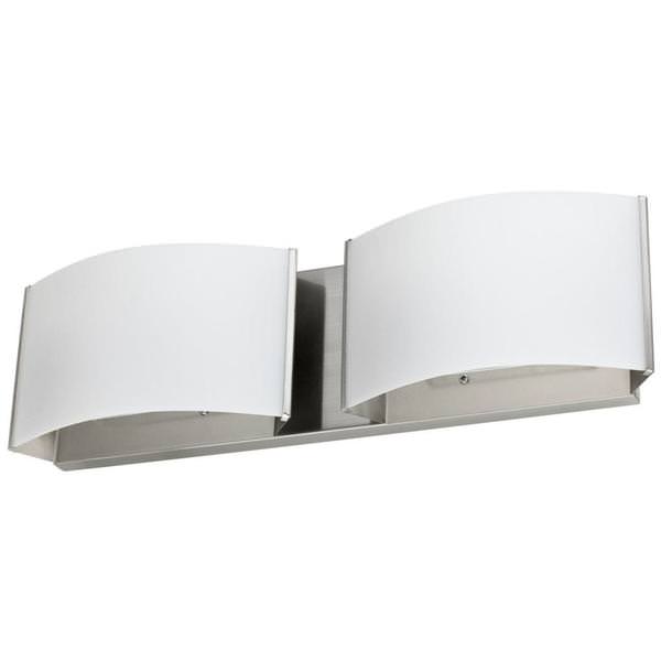 2 Lamp 10 watt 120 volt Brushed Nickel LED Wall Sconce