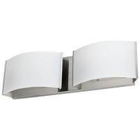 Sunlite 2 Lamp 10 watt 120 volt Brushed Nickel LED Wall Sconce