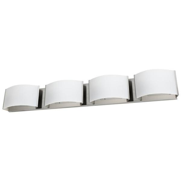 4 Lamp 40 watt 120 volt Brushed Nickel LED Wall Sconce