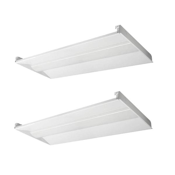 2' x 4' 20/25/30 watt 120/277 volt White LED Troffer (2 pack)