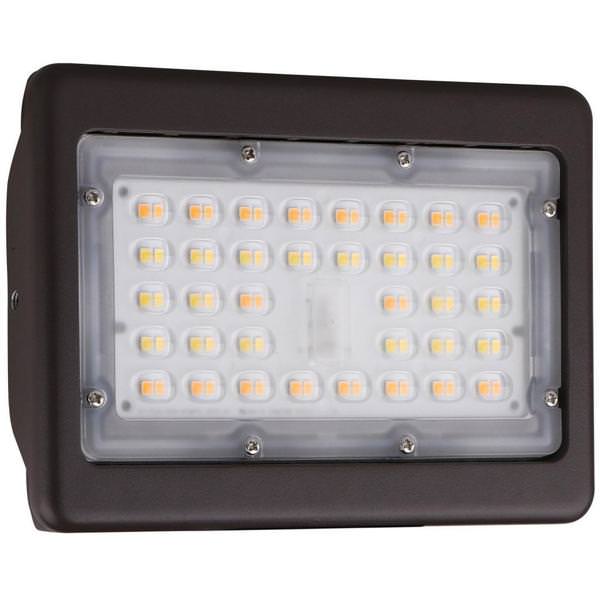 30 watt 100/277 volt CCT Selectable Bronze LED Floodlight