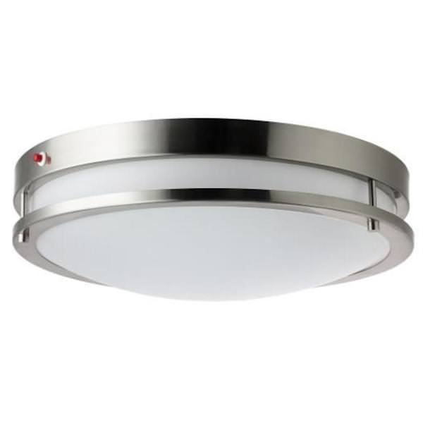 1 Light 15 watt 100/277 volt CCT Selectable Brushed Nickel Dimmable LED