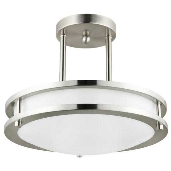 1 Light 15 watt 120 volt CCT Selectable Brushed Nickel Dimmable LED