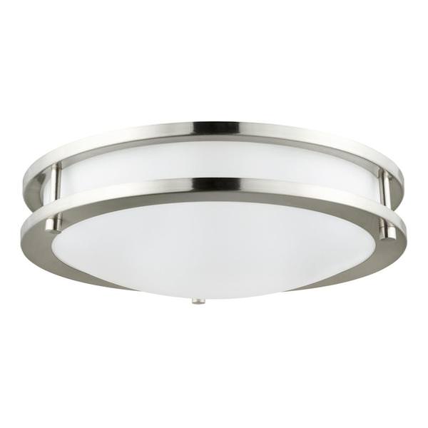 28 watt 120 volt CCT Selectable Brushed Nickel Indoor LED Flush Mount Fixture