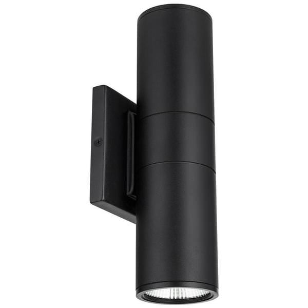 2 Lamp 24 watt 120 volt Black LED Fixture