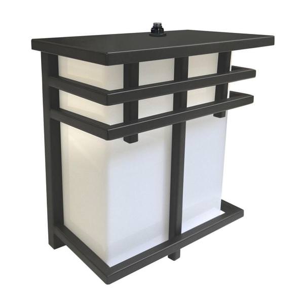 1 Lamp 12 watt 120 volt Black LED Fixture