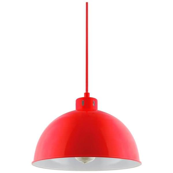 1 Lamp 60 watt 120 volt Medium Screw Red Pendant Fixture
