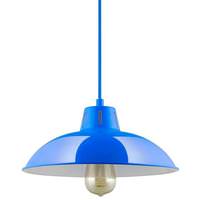 Sunlite 1 Lamp 60 watt 120 volt Medium Screw Blue Pendant Fixture