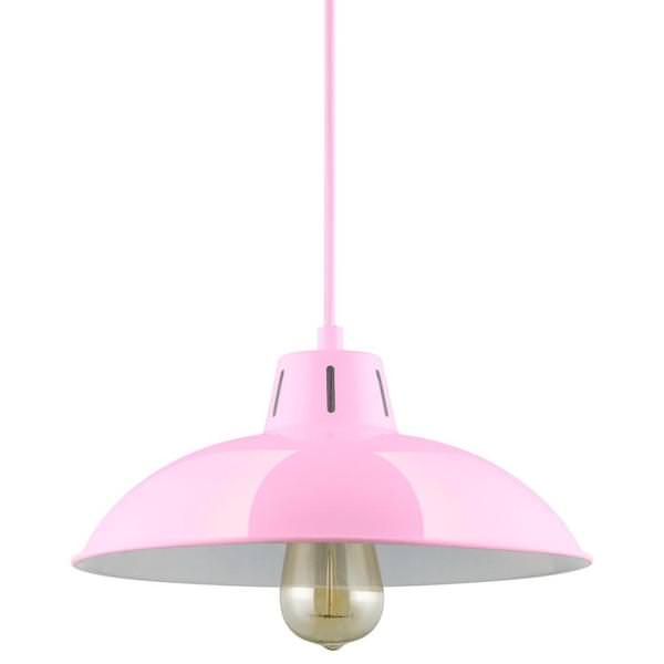 1 Lamp 60 watt 120 volt Medium Screw Pink Pendant Fixture