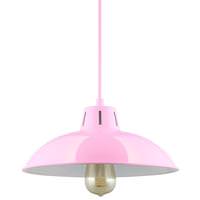 Sunlite 1 Lamp 60 watt 120 volt Medium Screw Pink Pendant Fixture