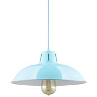 Sunlite 1 Lamp 60 watt 120 volt Medium Screw Baby Blue Pendant Fixture