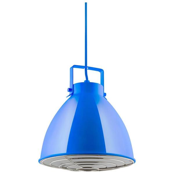1 Lamp 60 watt 120 volt Medium Screw Blue Pendant Fixture