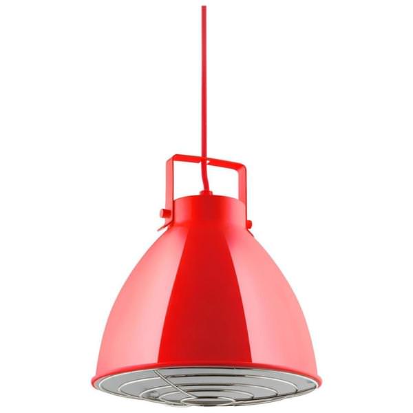 1 Lamp 60 watt 120 volt Medium Screw Red Pendant Fixture