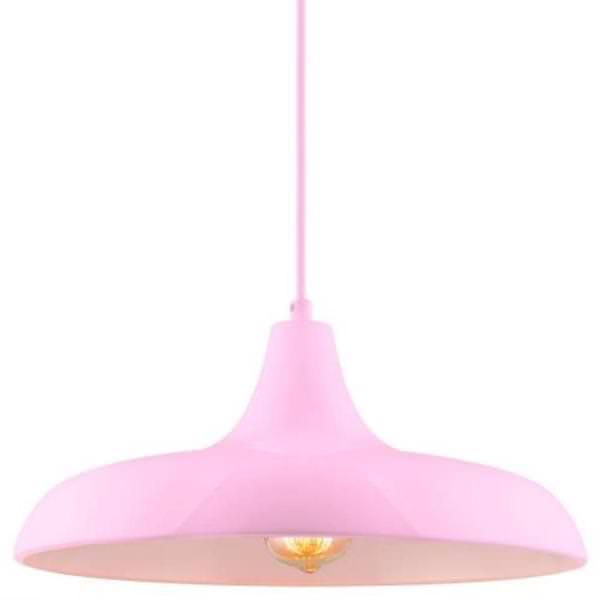 1 Lamp 60 watt 120 volt Medium Screw Pink Pendant Fixture