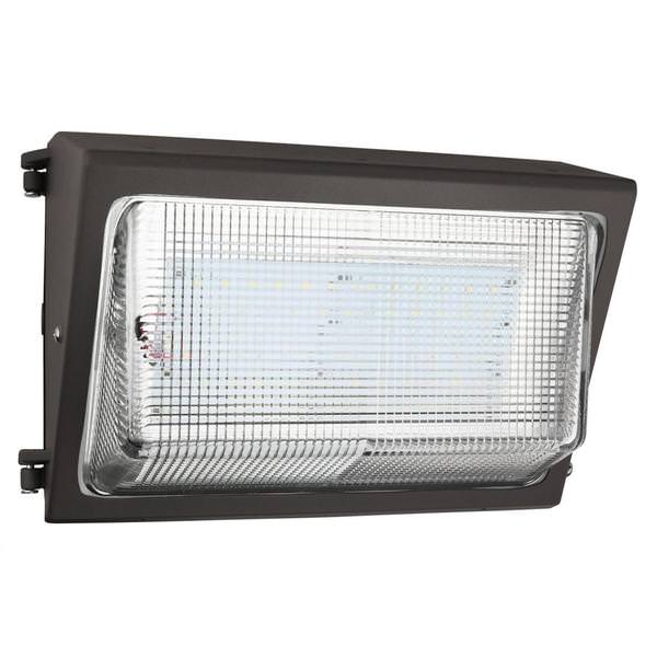 60 watt 120/277 volt 4000K Cool White Bronze Dimmable LED Wallpack