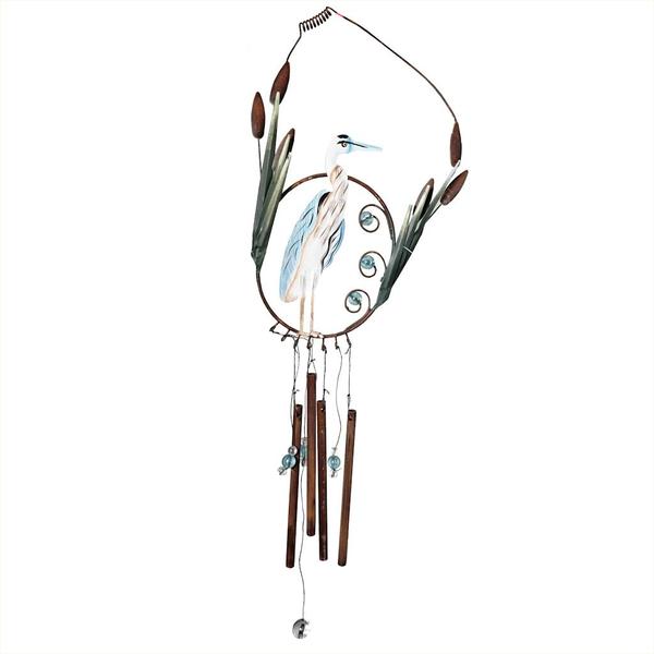 18" Blue Heron Chime Wind Chime