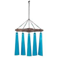 Sunset Vista Designs 17" Turquoise Sea Glass Wind Chime