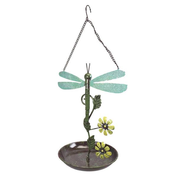 13" Green Dragonfly Birdfeeder