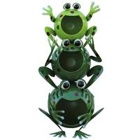 Sunset Vista Designs 19" Green Froggy Solar Light Figurine
