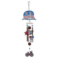 Sunset Vista Designs 30" Trailer USA Patriotic Wind Chime