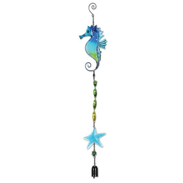 30" Sea Horse Dangler Garden Bell