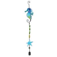 View 30" Sea Horse Dangler Garden Bell