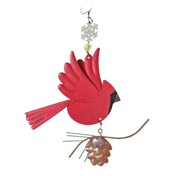 10" Cardinal in Flight Ornament