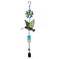 View 23.25" Hummingbird Dangler Garden Bell