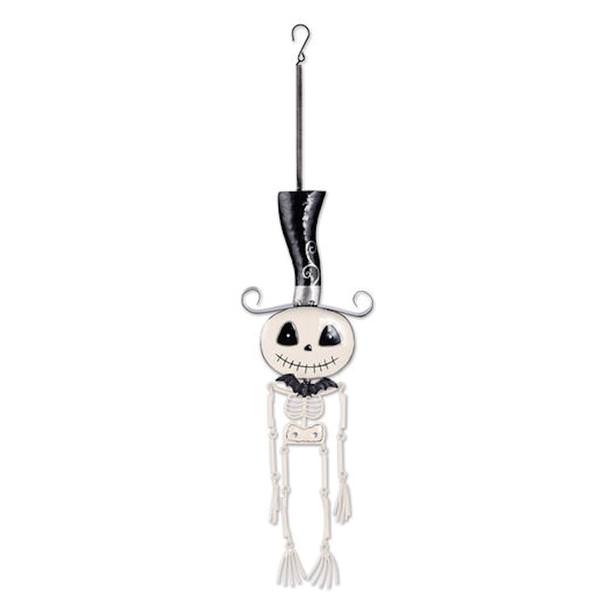 12.5" White Happy Skeleton Bouncy 